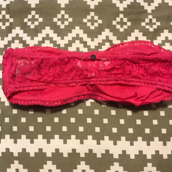 Abercrombie & Fitch Hot Pink Lace Bandeau - Picture 2 of 3